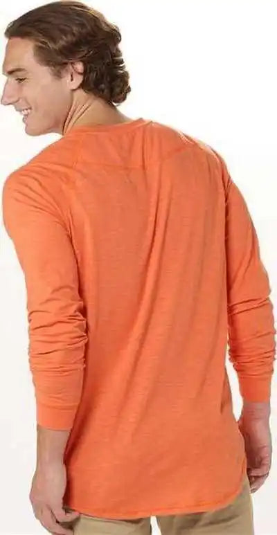 Boxercraft Bm3101 Henley Long Sleeve t Shirt Mandarin