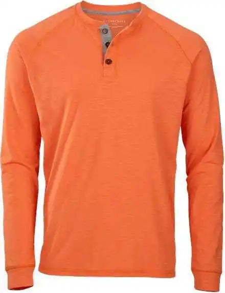 Boxercraft Bm3101 Henley Long Sleeve t Shirt Mandarin