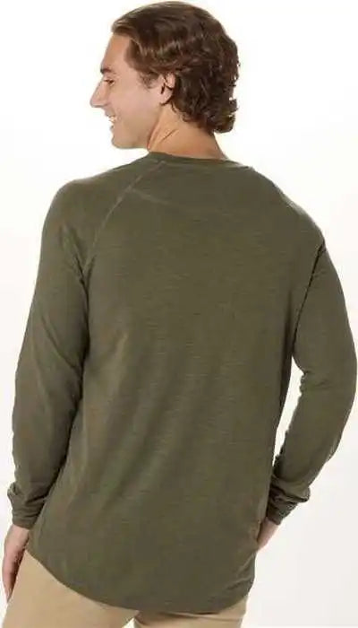 Boxercraft Bm3101 Henley Long Sleeve T-shirt - Olive