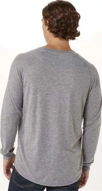 Boxercraft Bm3101 Henley Long Sleeve T-shirt - Oxford Heather