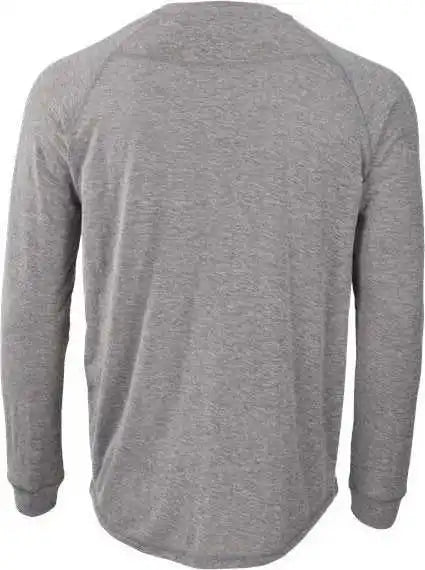 Boxercraft Bm3101 Henley Long Sleeve T-shirt - Oxford Heather