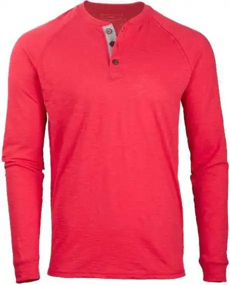 Boxercraft Bm3101 Henley Long Sleeve t Shirt True Red
