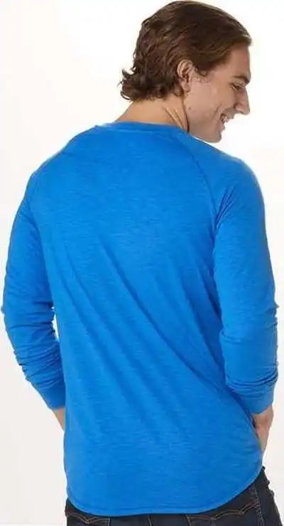 Boxercraft Bm3101 Henley Long Sleeve T-shirt - True Royal
