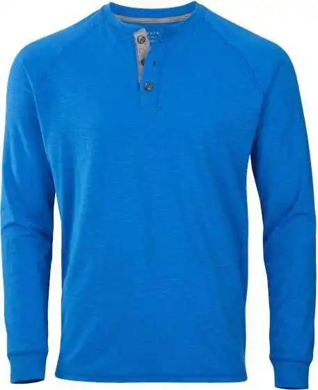 Boxercraft Bm3101 Henley Long Sleeve T-shirt - True Royal