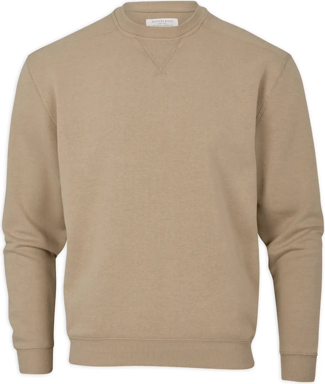Boxercraft Bm5101 Fleece Crew - Latte