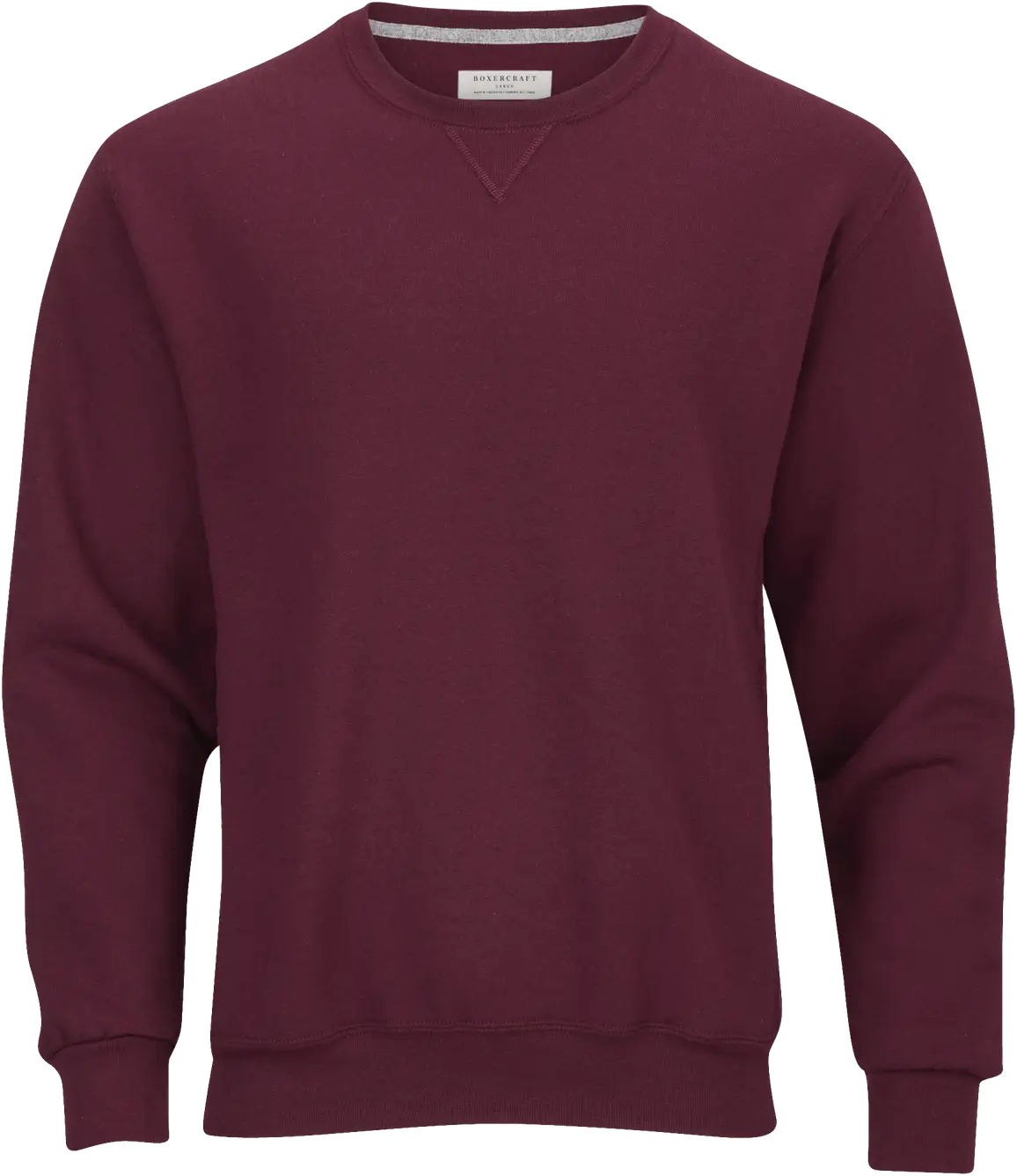 Boxercraft Bm5101 Fleece Crew - Maroon - Adult Xs
