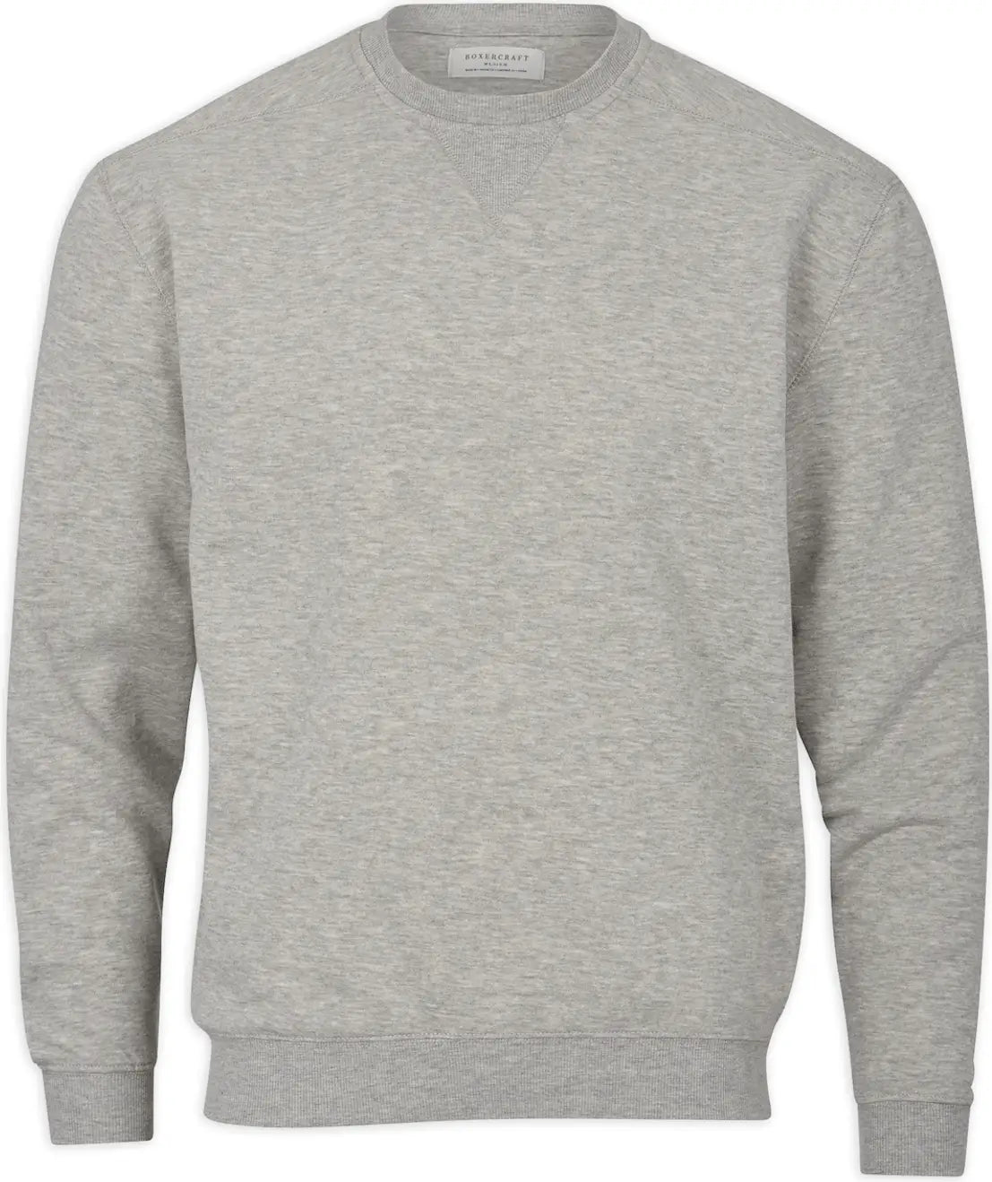 Boxercraft Bm5101 Fleece Crew - Oxford Heather - Gray / Adult Xs
