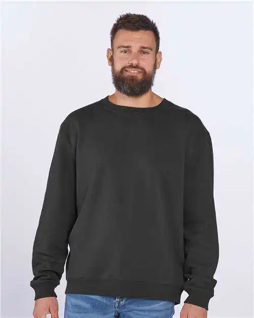 Boxercraft Bm5101 Fleece Crew Pullover - Black