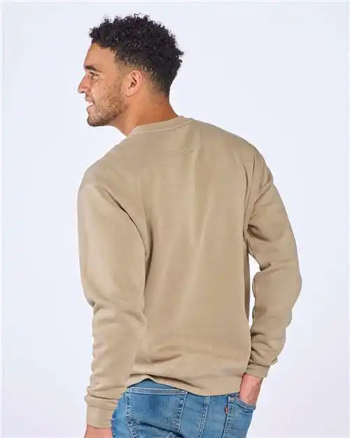Boxercraft Bm5101 Fleece Crew Pullover - Latte