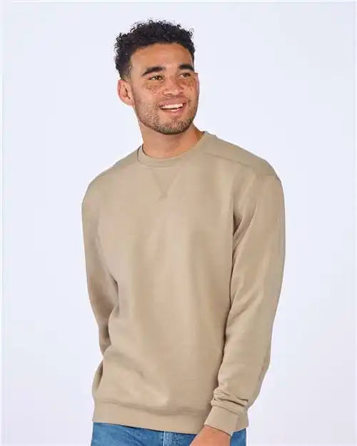 Boxercraft Bm5101 Fleece Crew Pullover - Latte