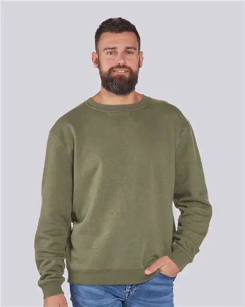 Boxercraft Bm5101 Fleece Crew Pullover - Olive