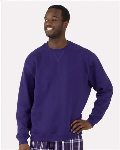 Boxercraft Bm5101 Fleece Crew Pullover - Purple