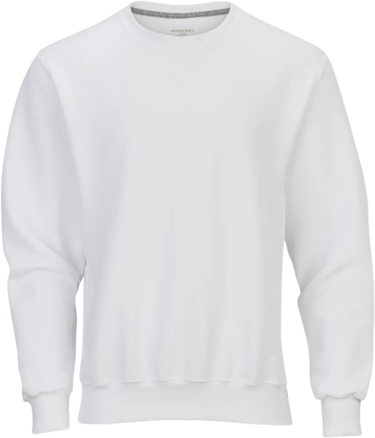 Boxercraft Bm5101 Fleece Crew - White - Adult Xs