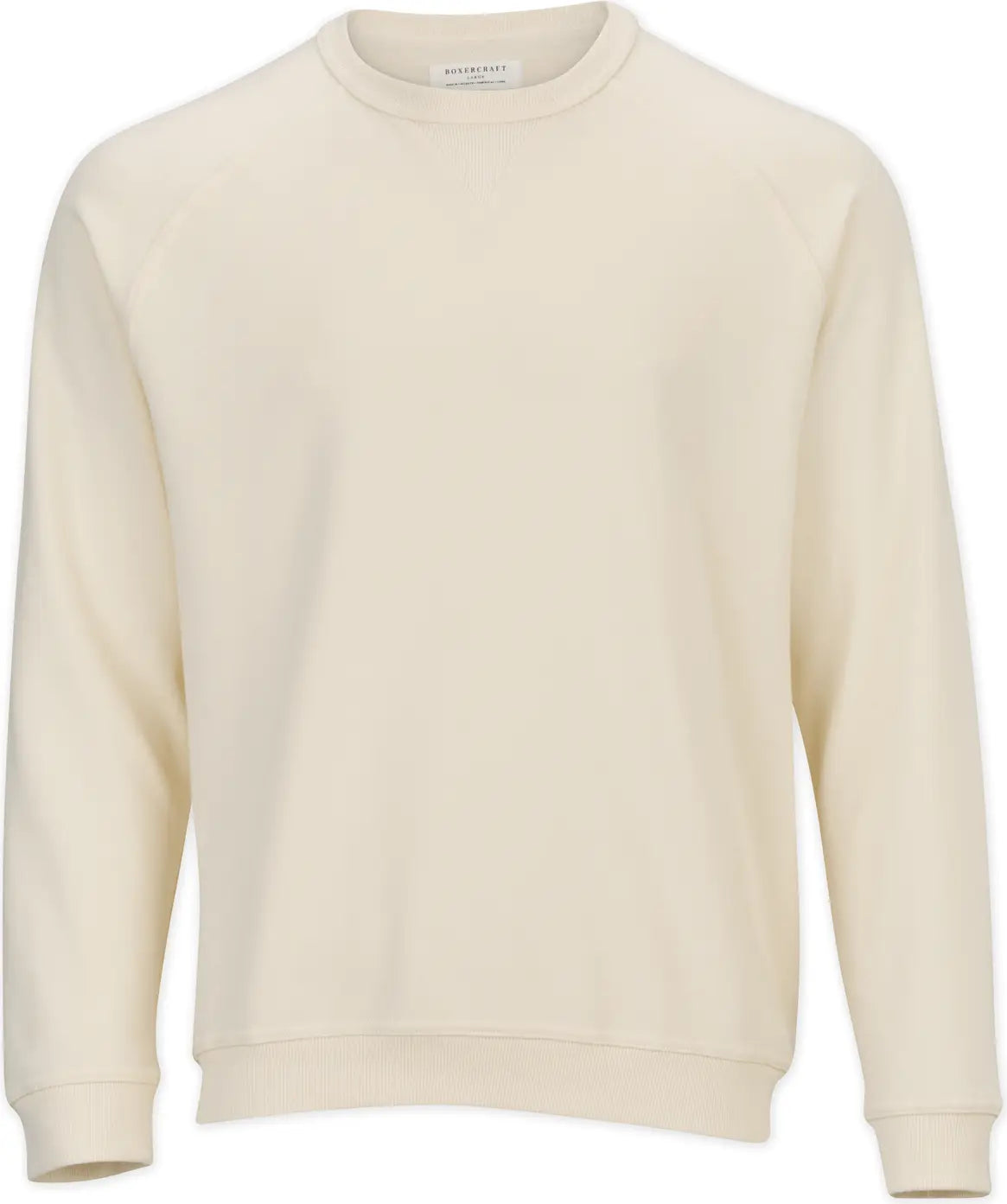 Boxercraft Bm5104 French Terry Crew - Natural