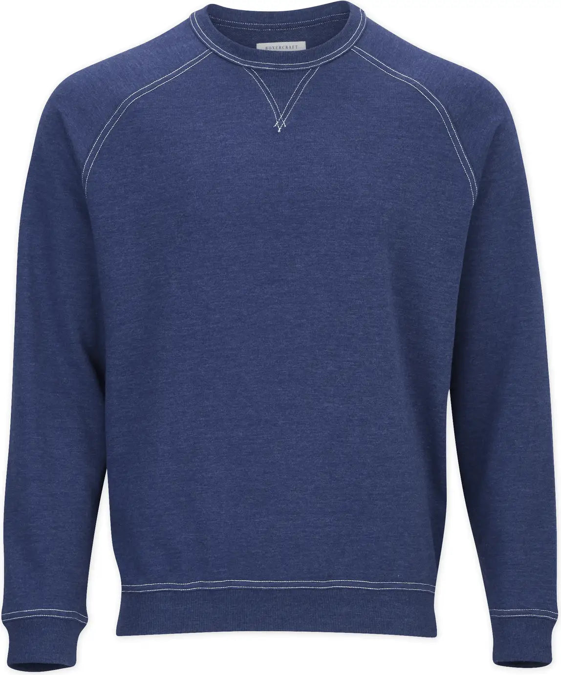 Boxercraft Bm5104 French Terry Crew - Navy Heather - Adult Xs