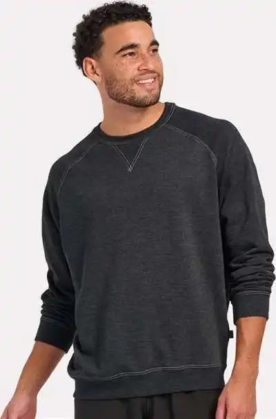 Boxercraft Bm5104 French Terry Crew Pullover - Charcoal Heather