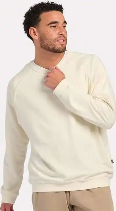 Boxercraft Bm5104 French Terry Crew Pullover - Natural