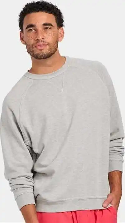 Boxercraft Bm5104 French Terry Crew Pullover - Oxford Heather
