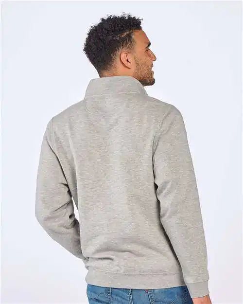 Boxercraft Bm5202 Fleece Quarter-zip Pullover - Oxford Heather
