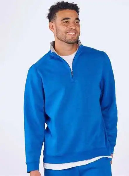 Boxercraft Bm5202 Fleece Quarter-zip Pullover - Royal
