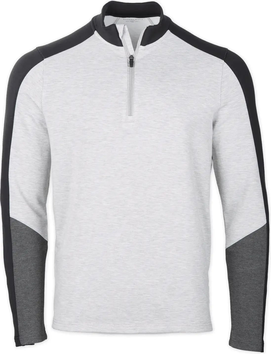 Boxercraft Bm5203 Men’s Flex Qtr Zip - Oxford Black Charcoal Heather - Gray / Adult Xs