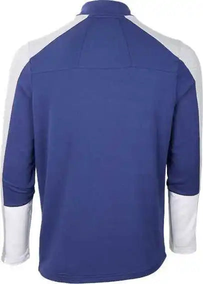 Boxercraft Bm5203 Perfect Quarter Zip Pullover - Navy Oxford Heather White