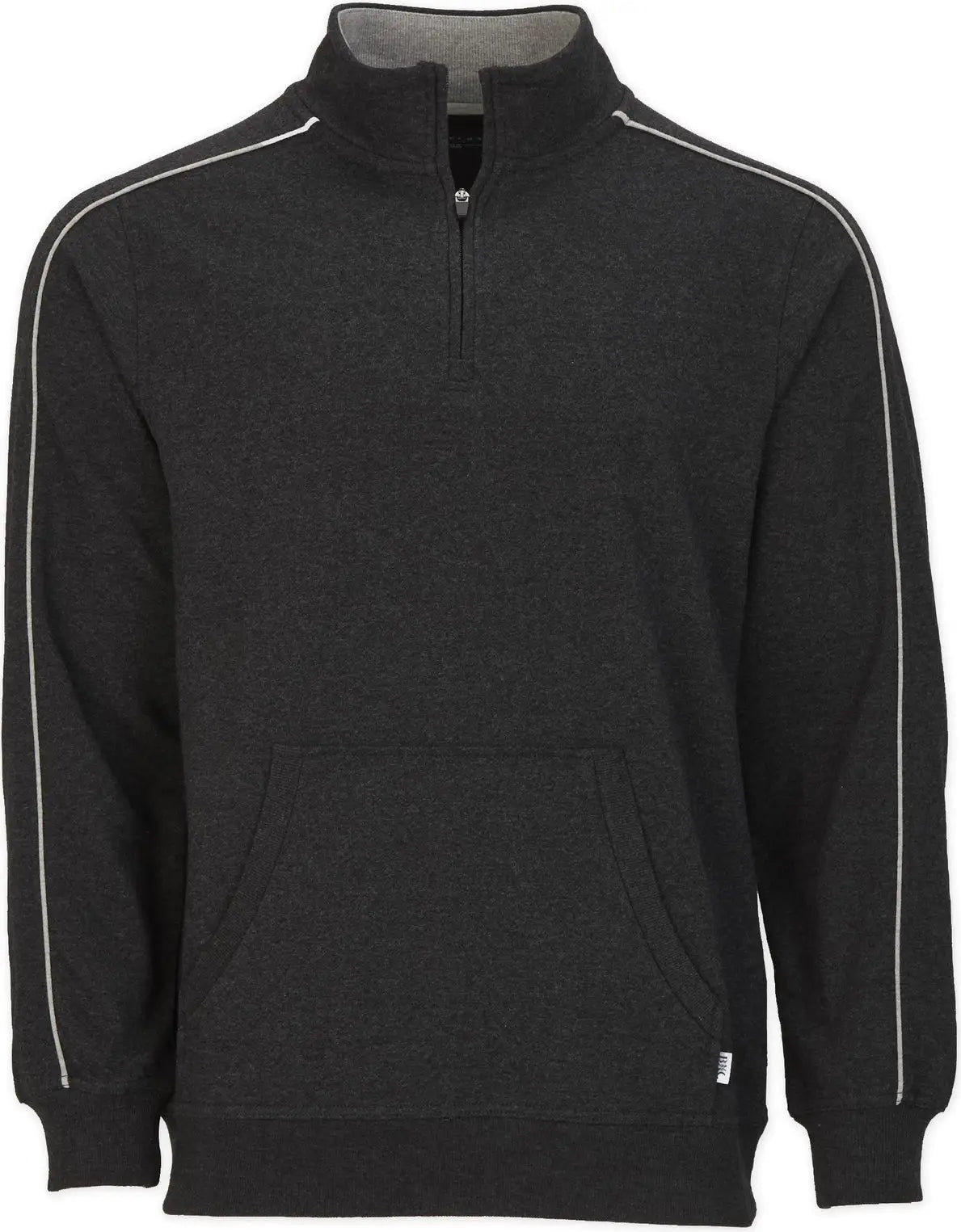 Boxercraft Bm5204 Men’s French Terry Qtr Zip - Charcoal Heather - Dark Gray / Adult Xs