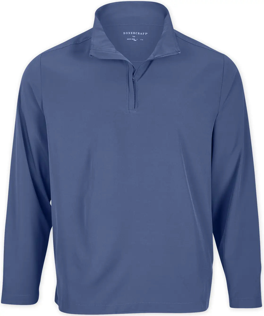 Boxercraft Bm5206 Men’s Stretch Woven Qtr Zip - Indigo - Navy / Adult Xs