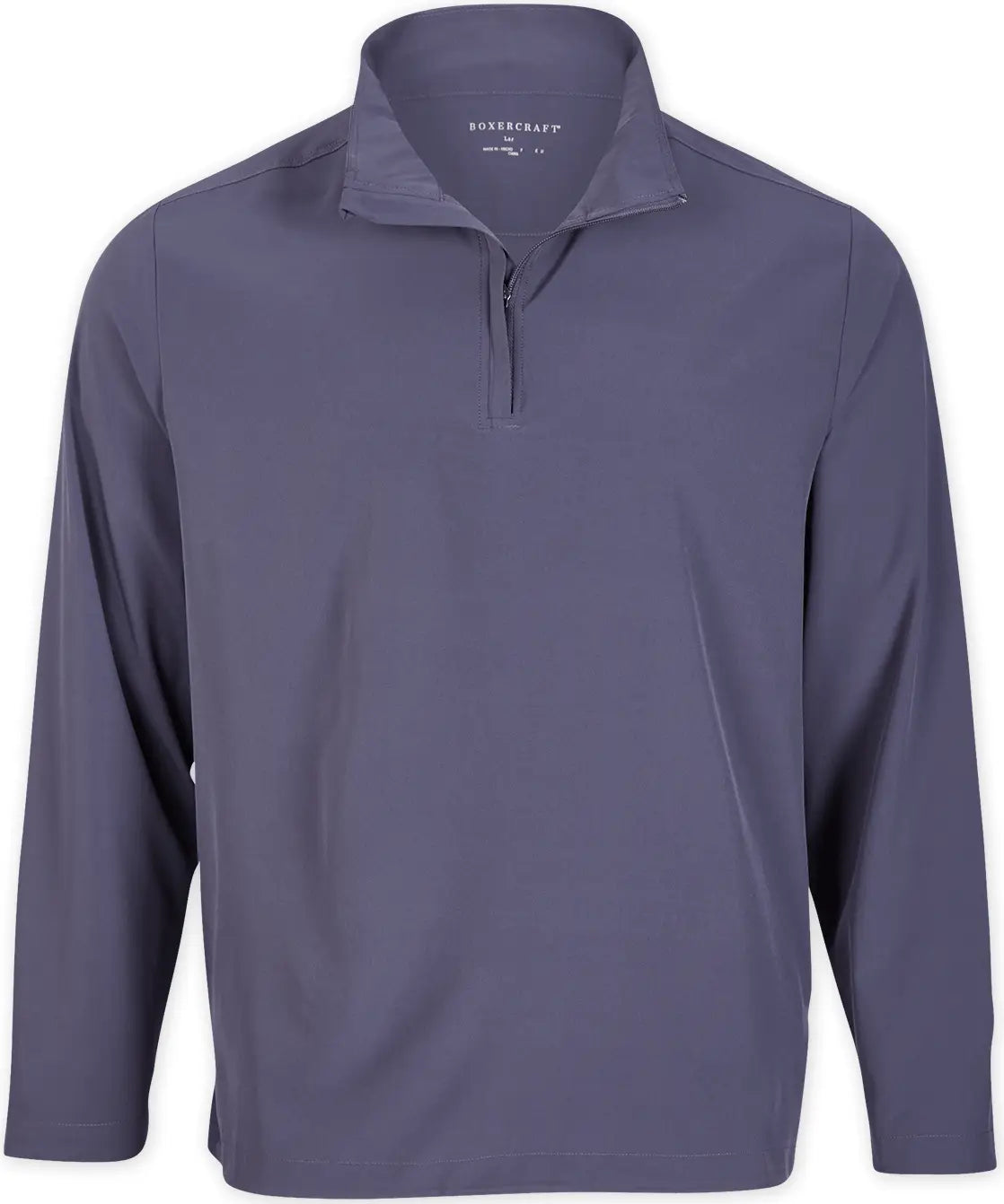 Boxercraft Bm5206 Men’s Stretch Woven Qtr Zip - Mystic - Purple / Adult Xs