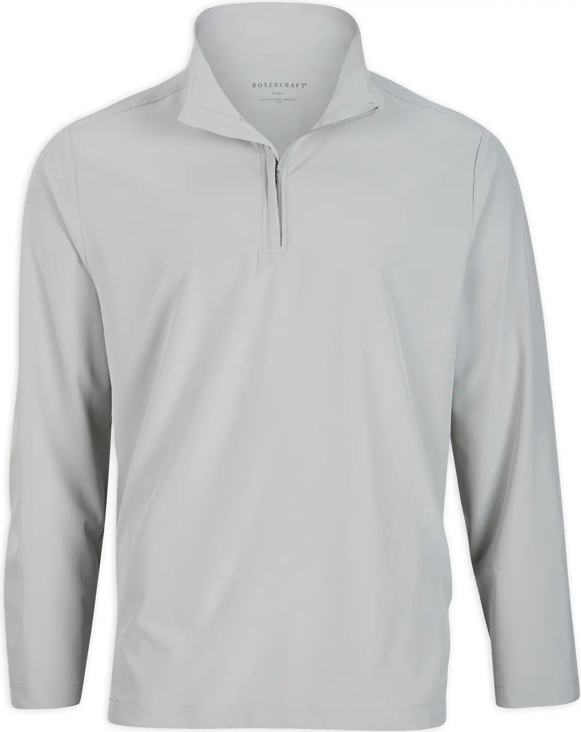 Boxercraft Bm5206 Men’s Stretch Woven Qtr Zip - Oxford - Gray / Adult Xs