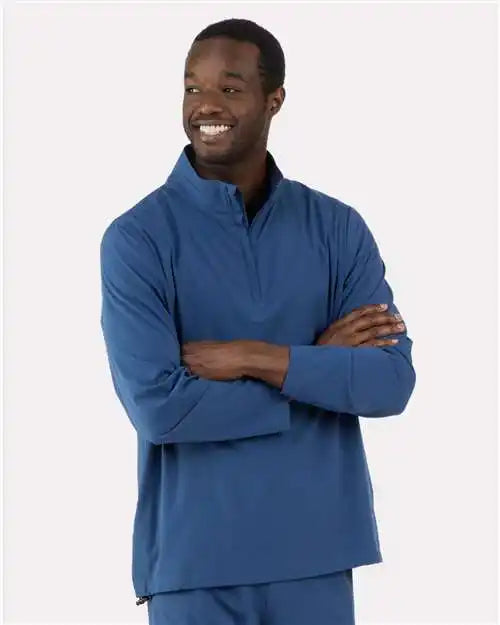 Boxercraft Bm5206 Quarter-zip Stretch Pullover - Indigo