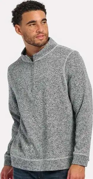 Boxercraft Bm5207 Alpine Quater-zip Pullover - Black Heather