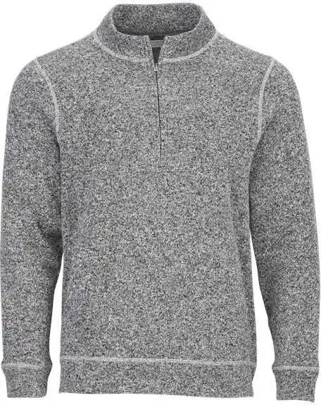 Boxercraft Bm5207 Alpine Quater-zip Pullover - Black Heather