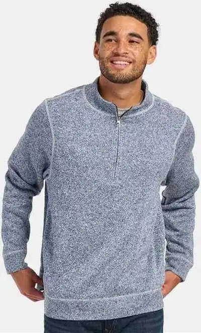 Boxercraft Bm5207 Alpine Quater-zip Pullover - Navy Heather