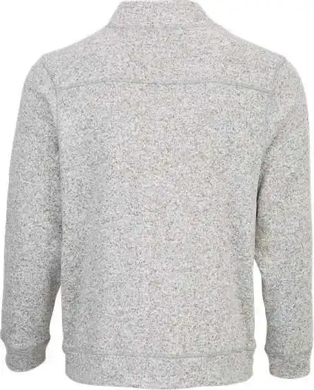 Boxercraft Bm5207 Alpine Quater-zip Pullover - Oxford Heather