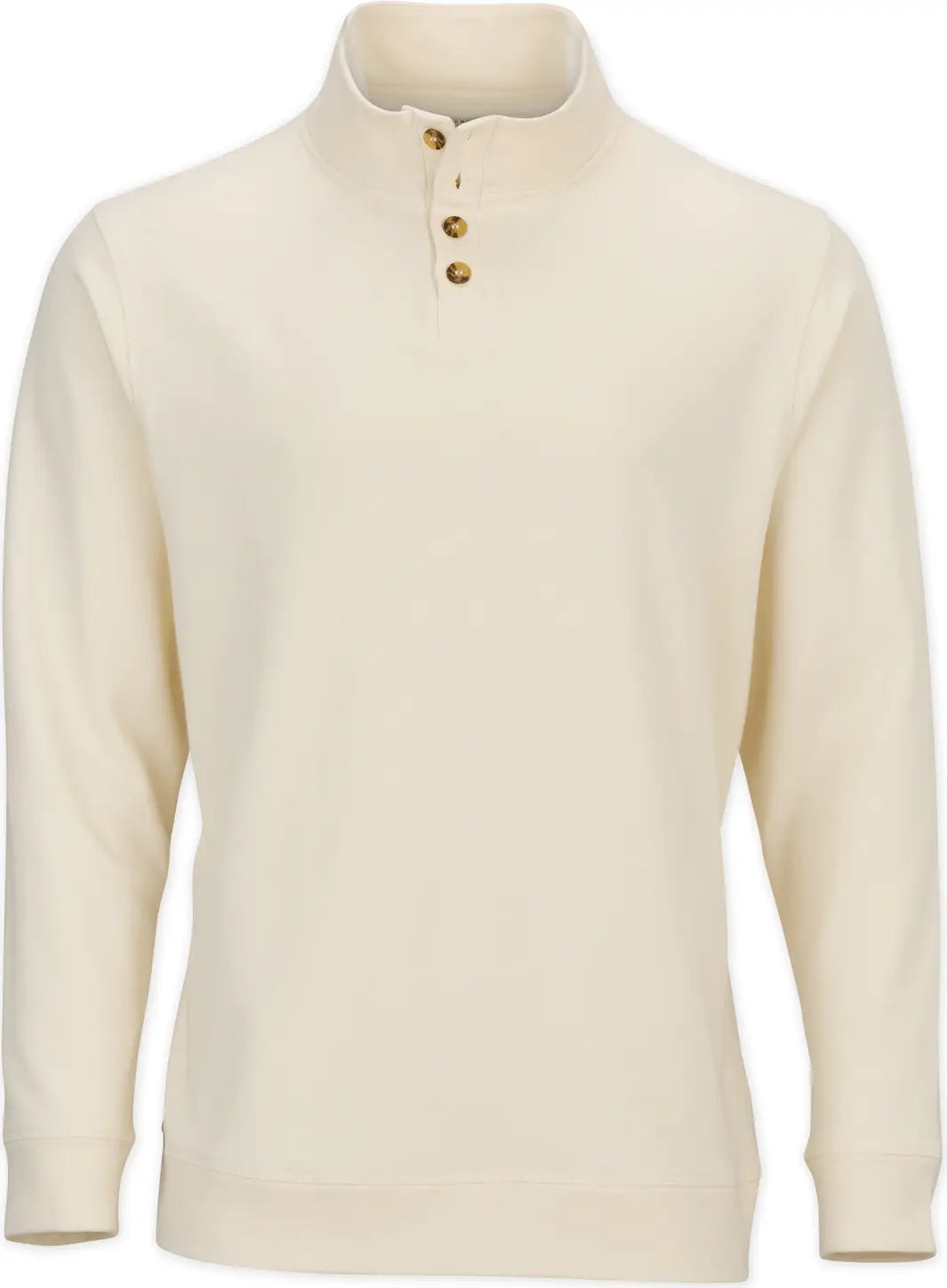 Boxercraft Bm5209 French Terry Button Pullover - Natural