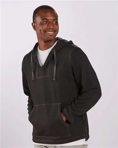 Boxercraft Bm5301 Baja Pullover - Black Charcoal Heather