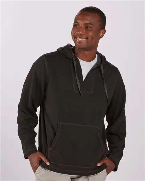 Boxercraft Bm5301 Baja Pullover - Black Charcoal Heather
