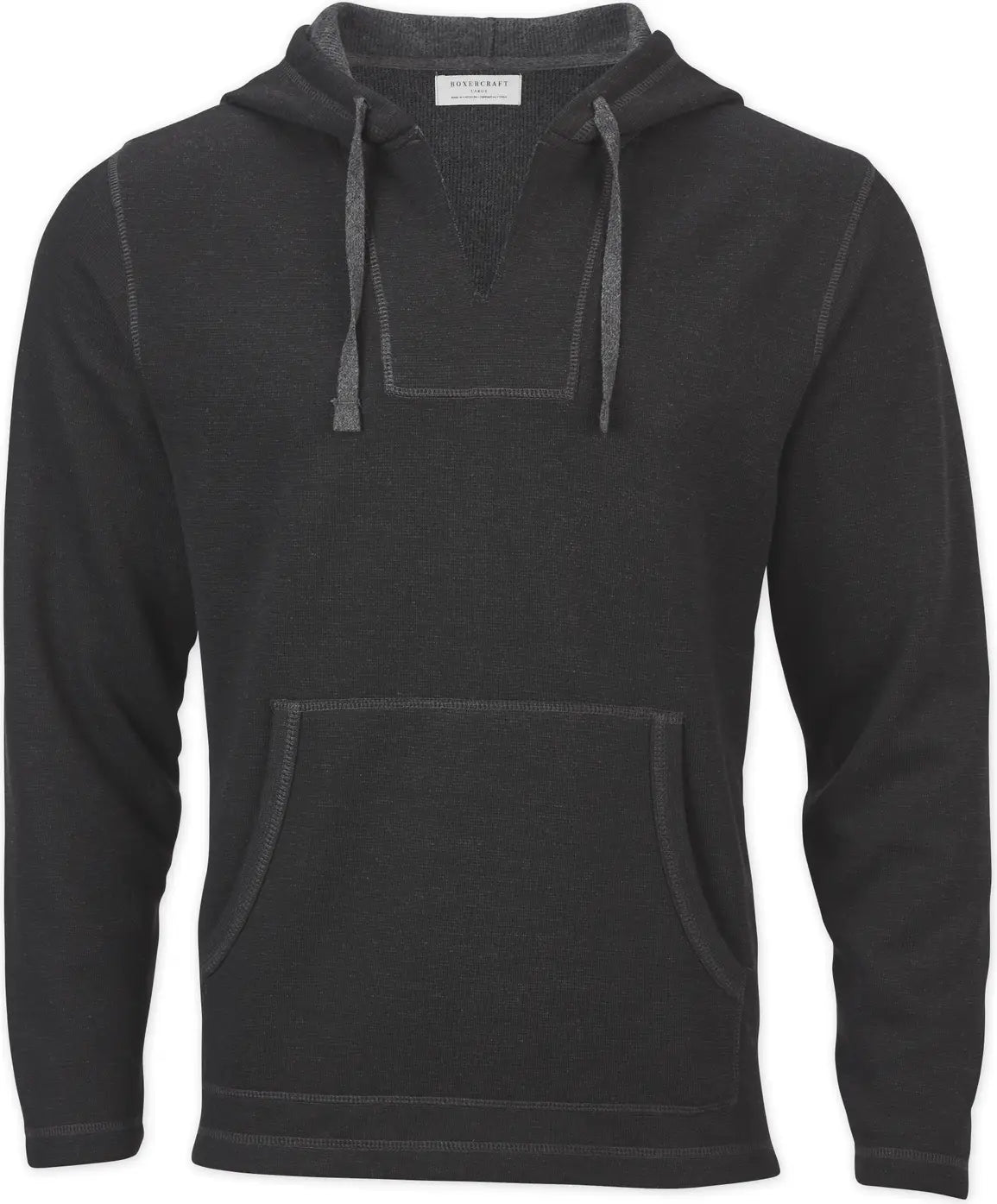 Boxercraft Bm5301 Fleece Baja Pullover - Black Charcoal Heather - Dark Gray / Adult Xs