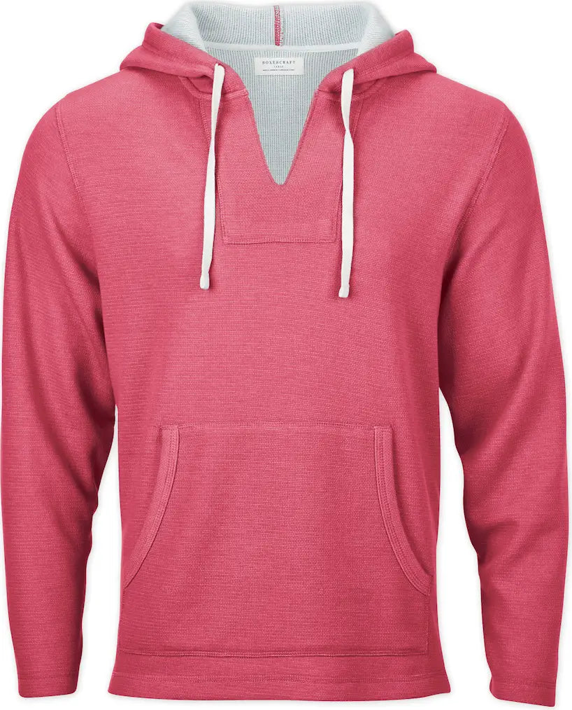 Boxercraft Bm5301 Fleece Baja Pullover - Paradise Heather - Orange / Adult Xs