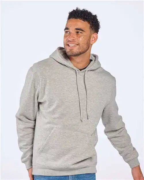 Boxercraft Bm5302 Fleece Hooded Pullover Oxford Heather