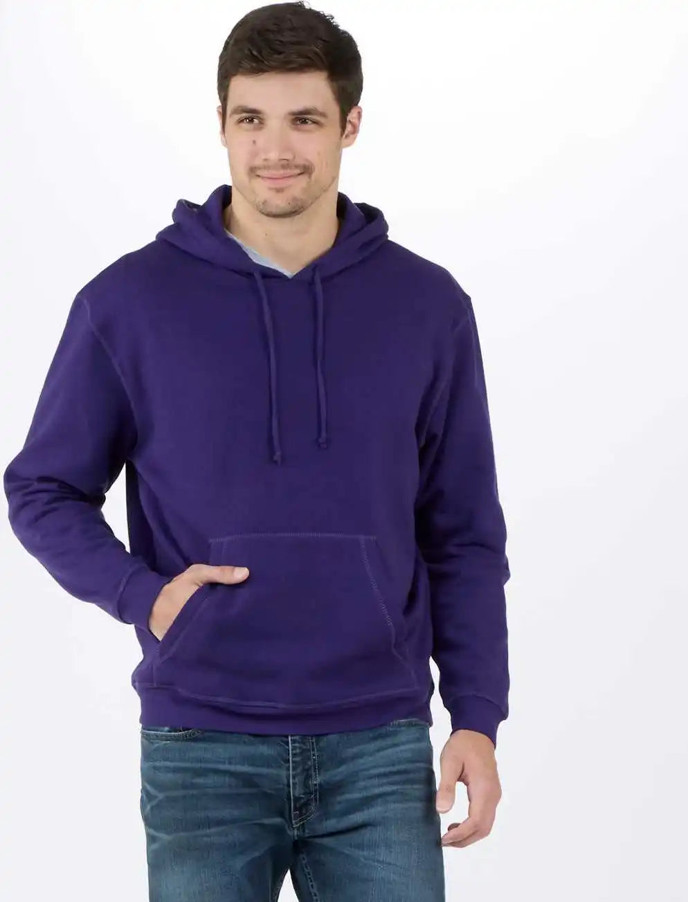 Boxercraft Bm5302 Fleece Hooded Pullover - Purple