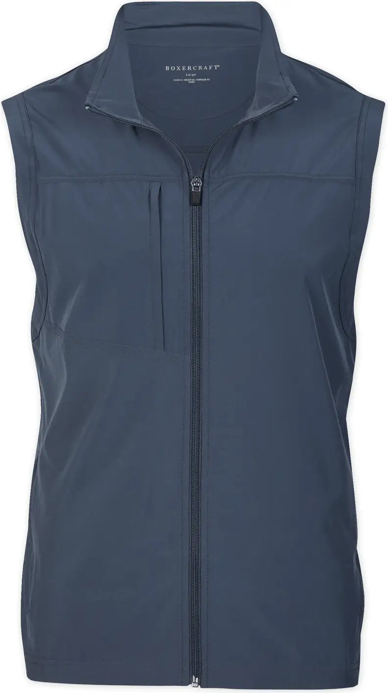 Boxercraft Bm5502 Men’s Stretch Woven Vest - Castlerock