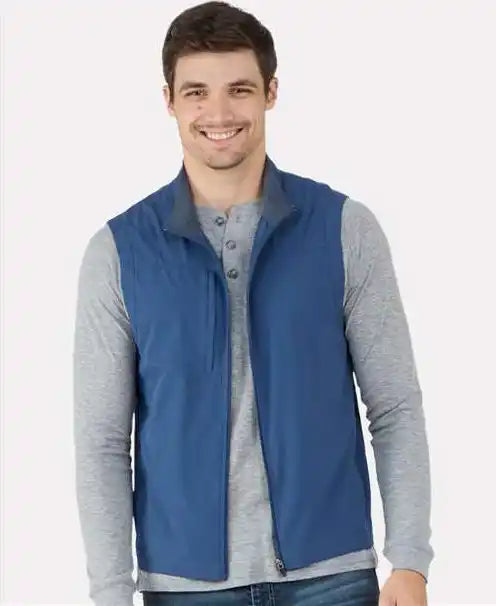 Boxercraft Bm5502 Stretch Woven Vest - Indigo
