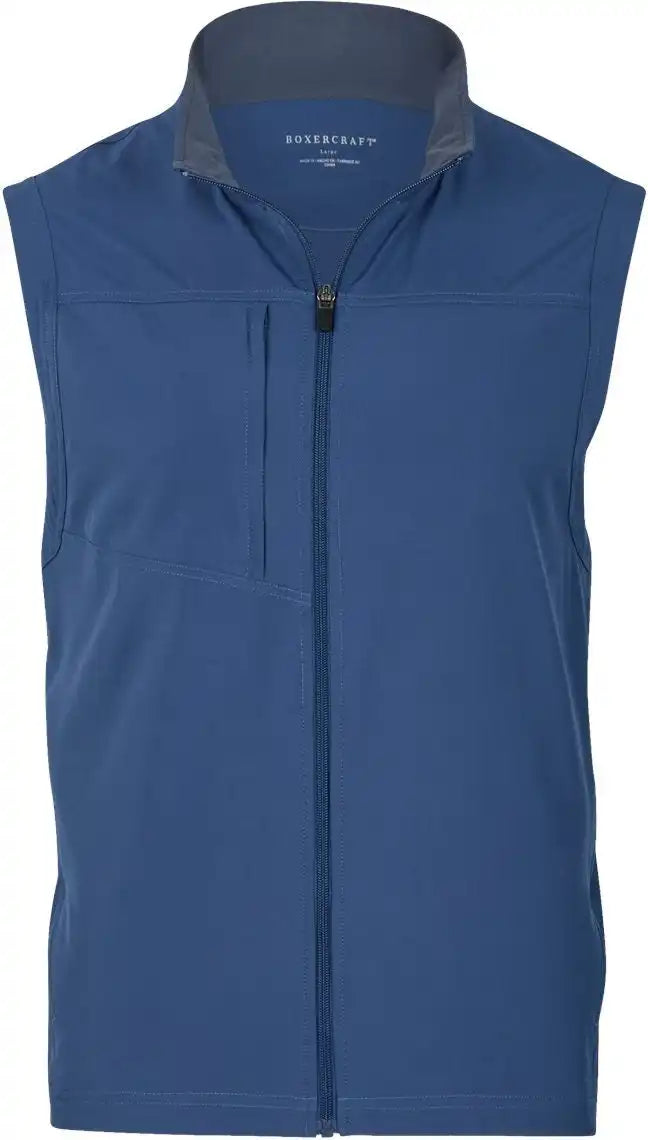Boxercraft Bm5502 Stretch Woven Vest - Indigo - Xs