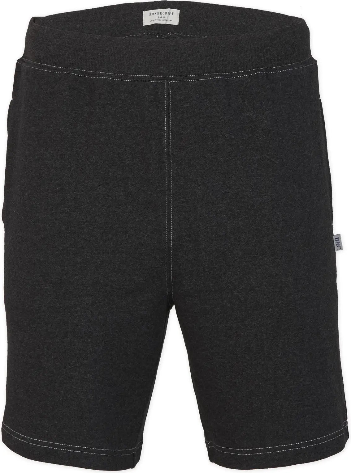 Boxercraft Bm6501 Men’s French Terry Short - Charcoal Heather - Dark Gray / Adult Xs