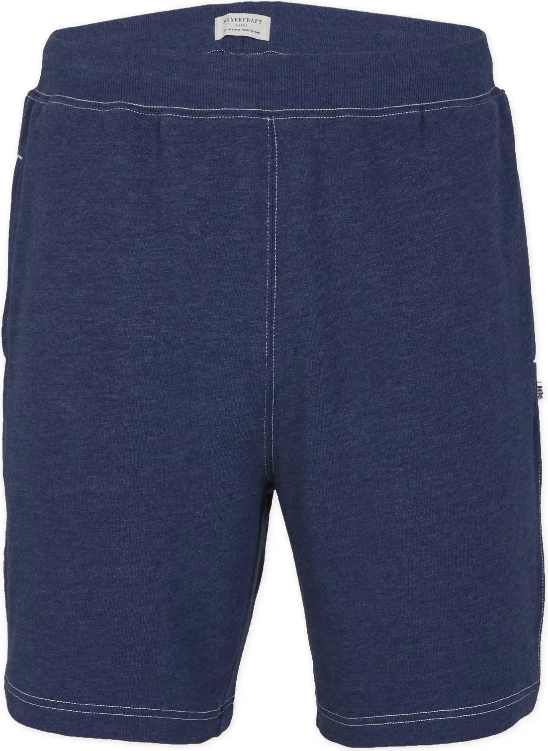 Boxercraft Bm6501 Men’s French Terry Short - Navy Heather - Adult Xs