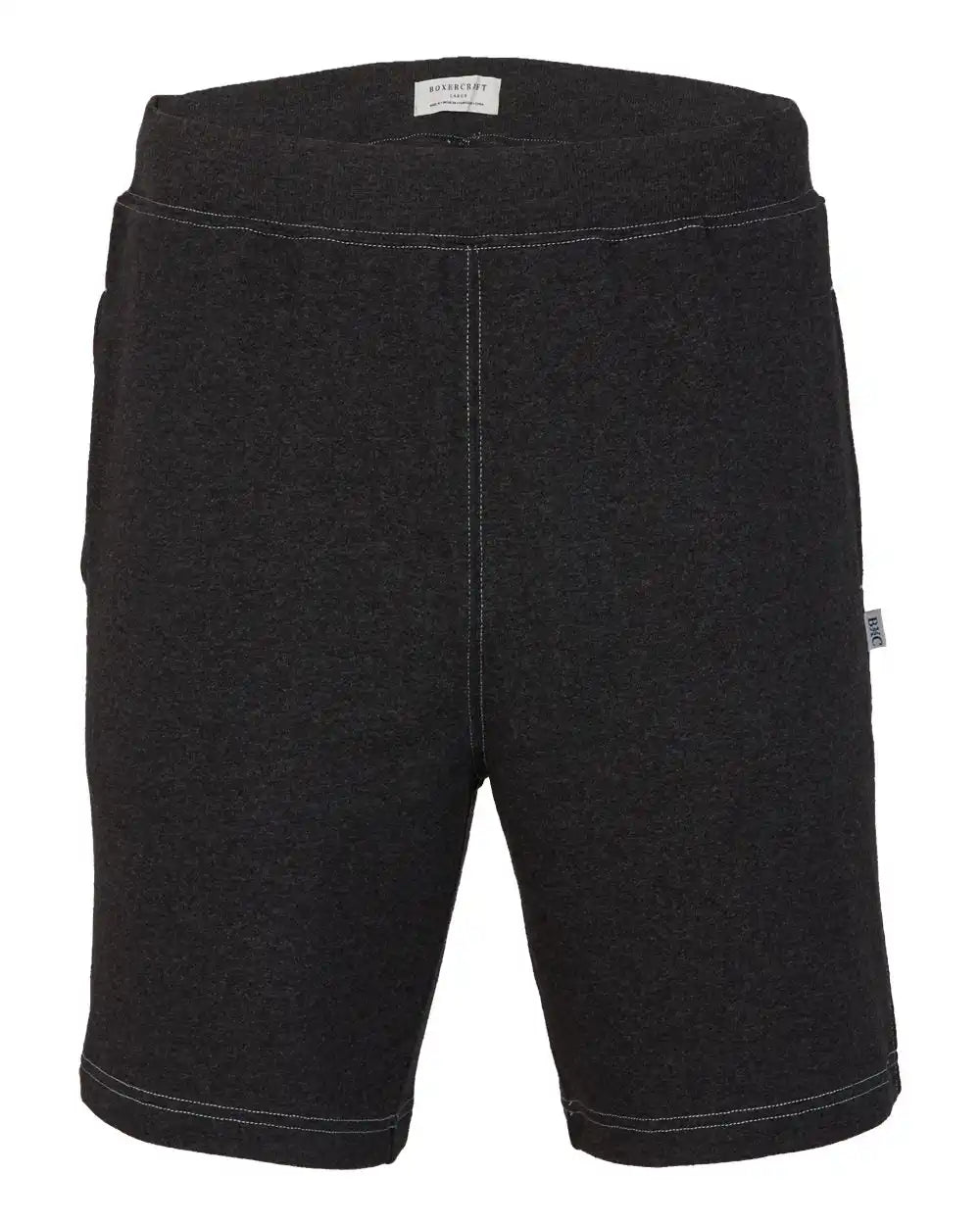 Boxercraft Bm6501 Men’s French Terry Shorts - Charcoal Heather - Xs
