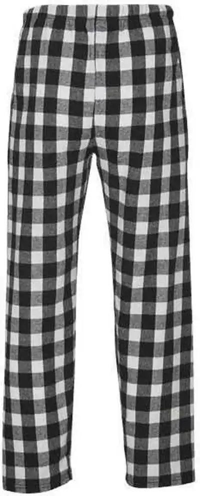 Boxercraft Bm6624 Harley Flannel Pants Black White Buffalo Plaid