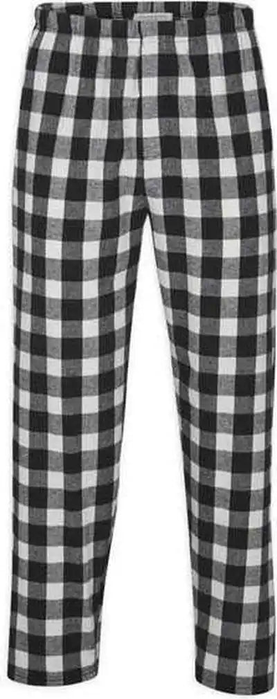 Boxercraft Bm6624 Harley Flannel Pants Black White Buffalo Plaid